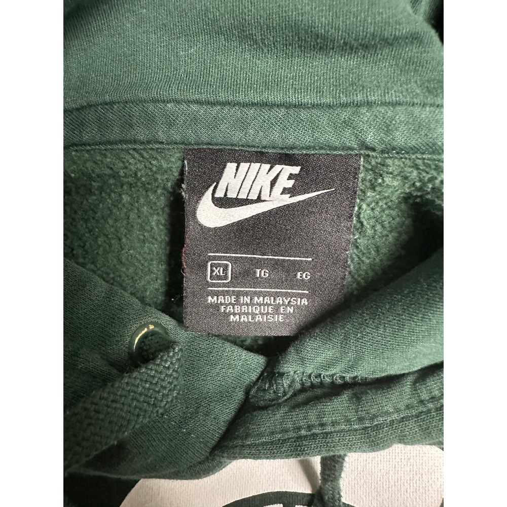 Nike Michigan State Spartans Hoodie Mens XL Green MSU NCAA Pullover Sweatshirt - Picture 5 of 6